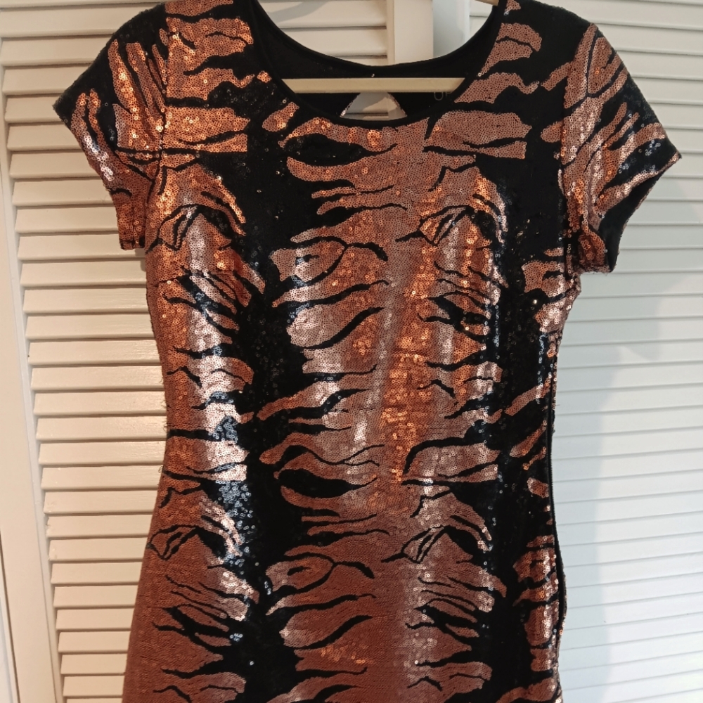 Upson Downes sequined mini dress/cocktail dress